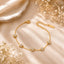 Flora Spark Gold Bracelet - White