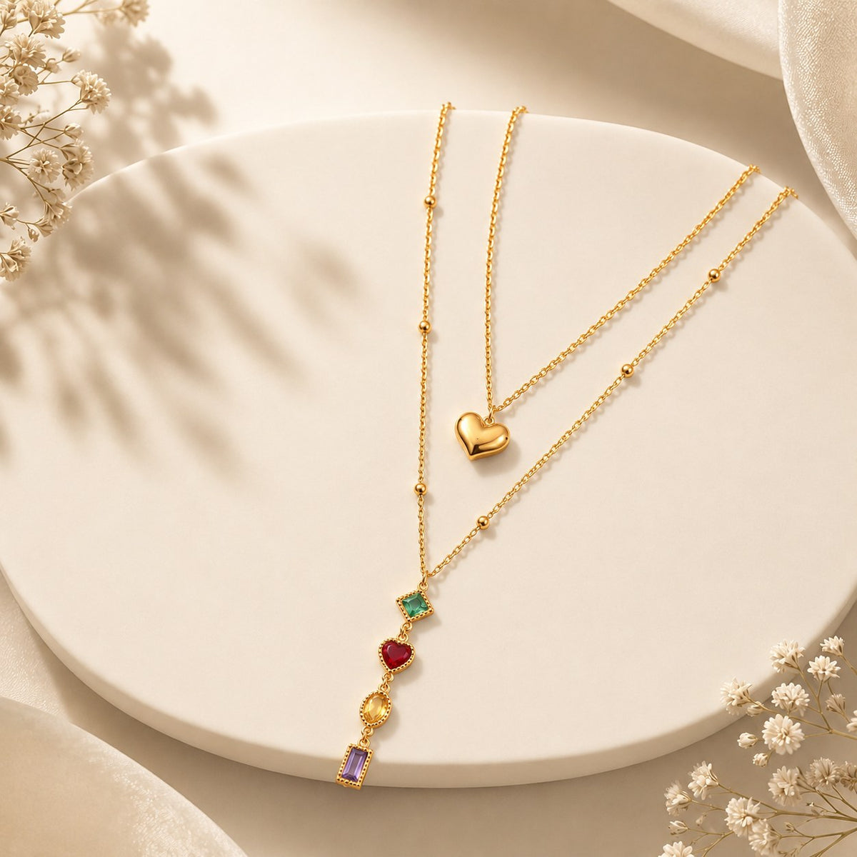 Hues Gold Neckalce