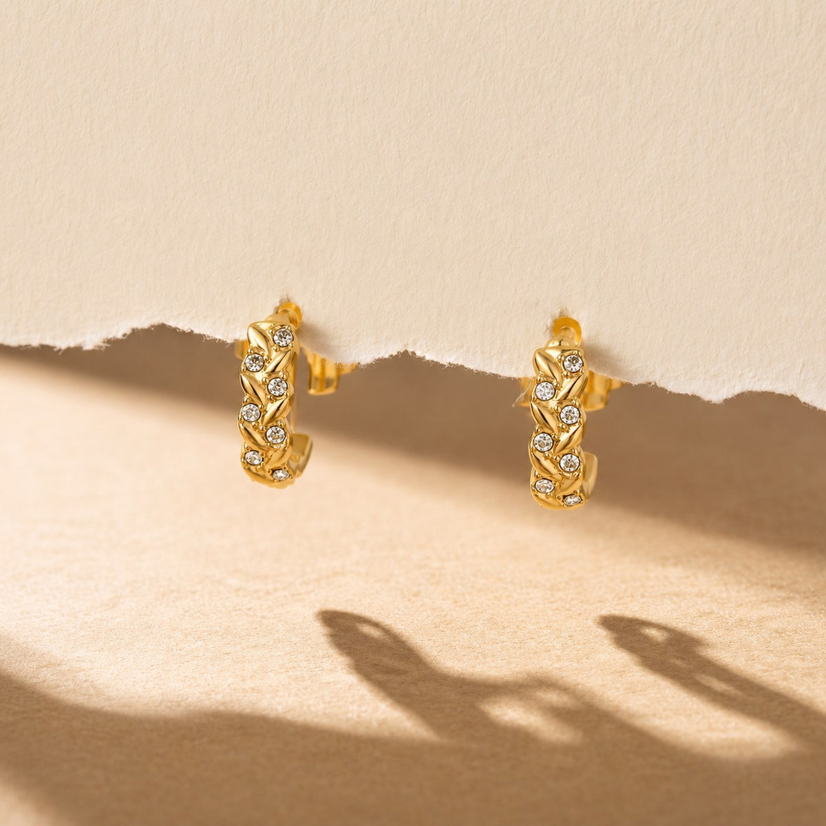 Astria Gold Huggie Earrings