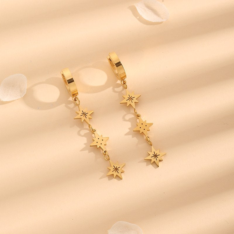 StarDrop Gold Earrings