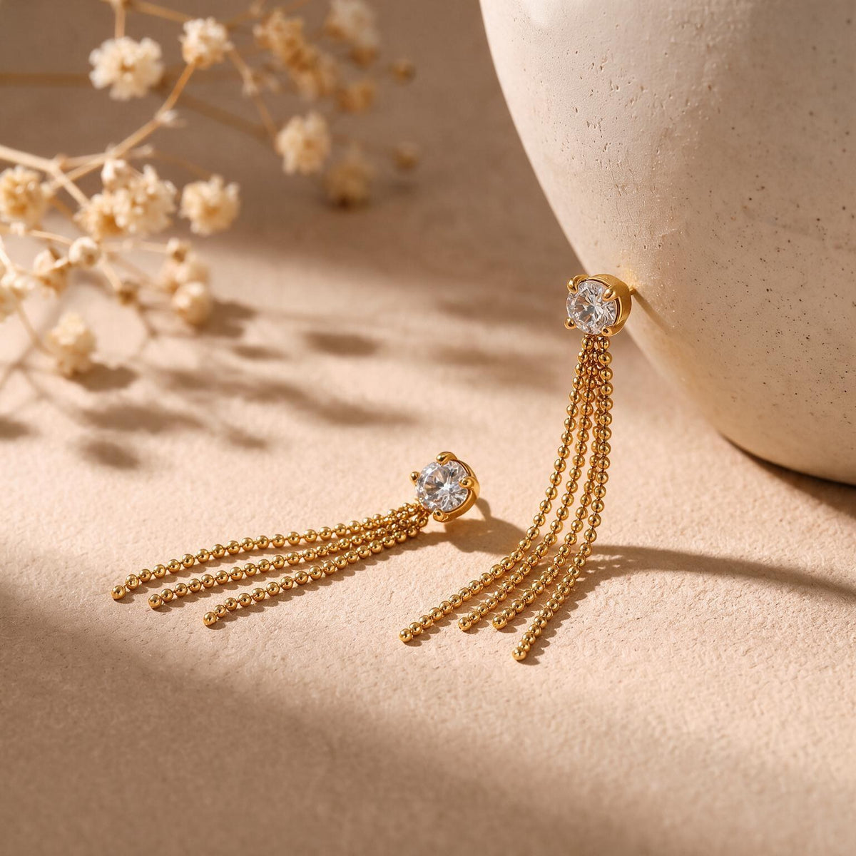 Lustre Falls Gold Earrings Main image
