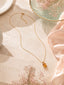 Amber Glow Gold Necklace