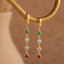 Spectrum Gold Hoop Earrings