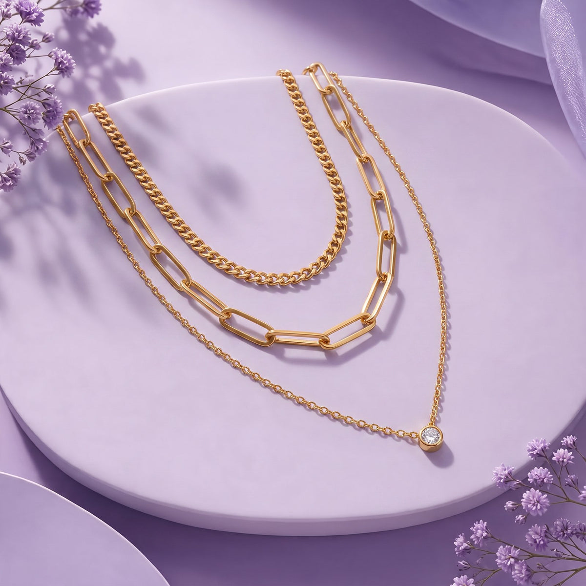 The Icon Layered Gold Necklace