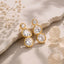 Lumina Bezel Gold Stud Earrings
