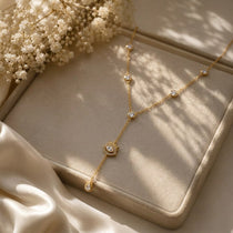 Stellar Gold Lariat Necklace