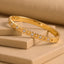 Daisy Gold Plated Bangle
