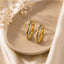 Majestic Gold Hoop Earrings