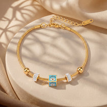 Evil Charms Gold Bracelet
