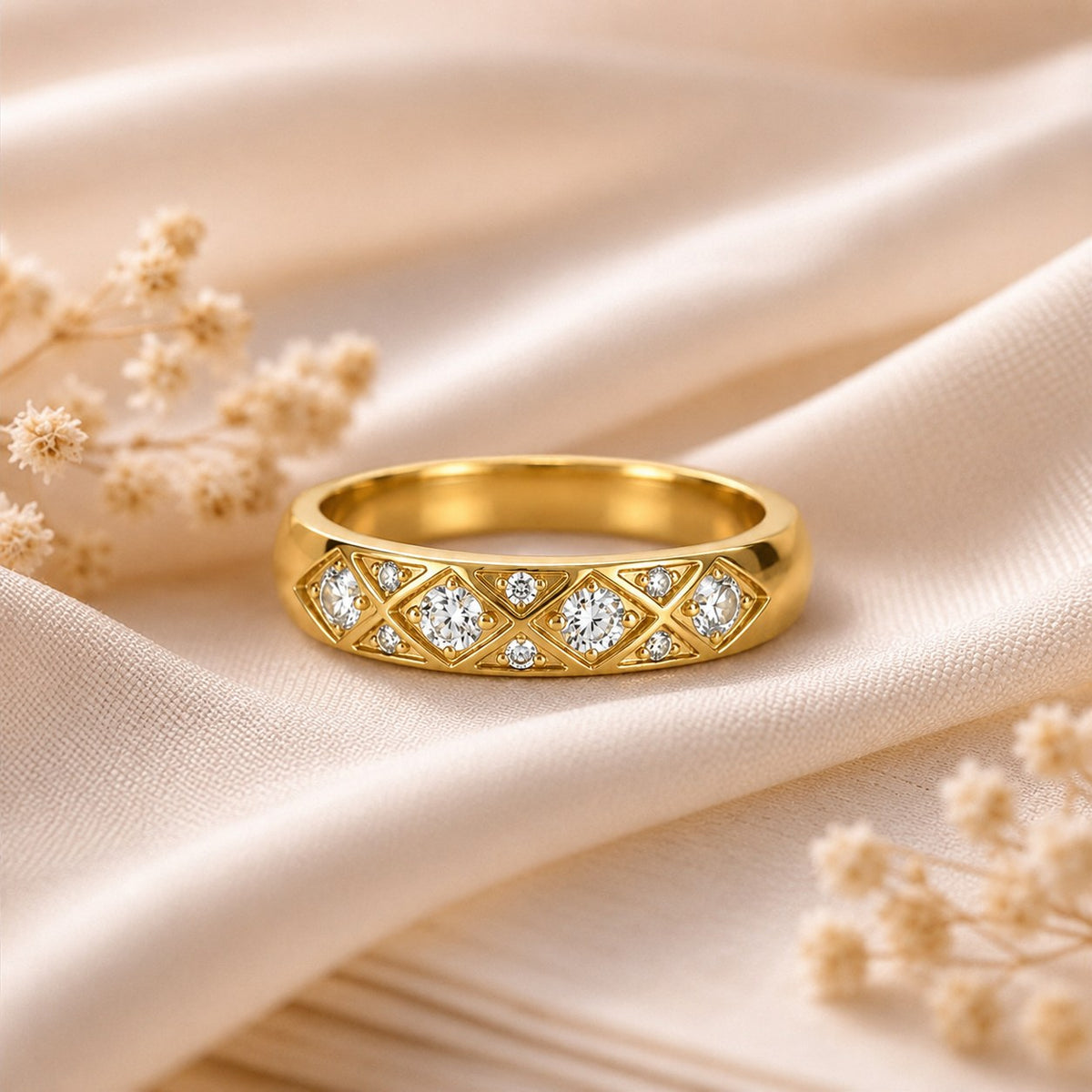 Crown Prism Gold Ring Main image