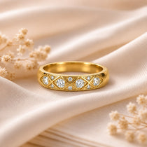 Crown Prism Gold Ring