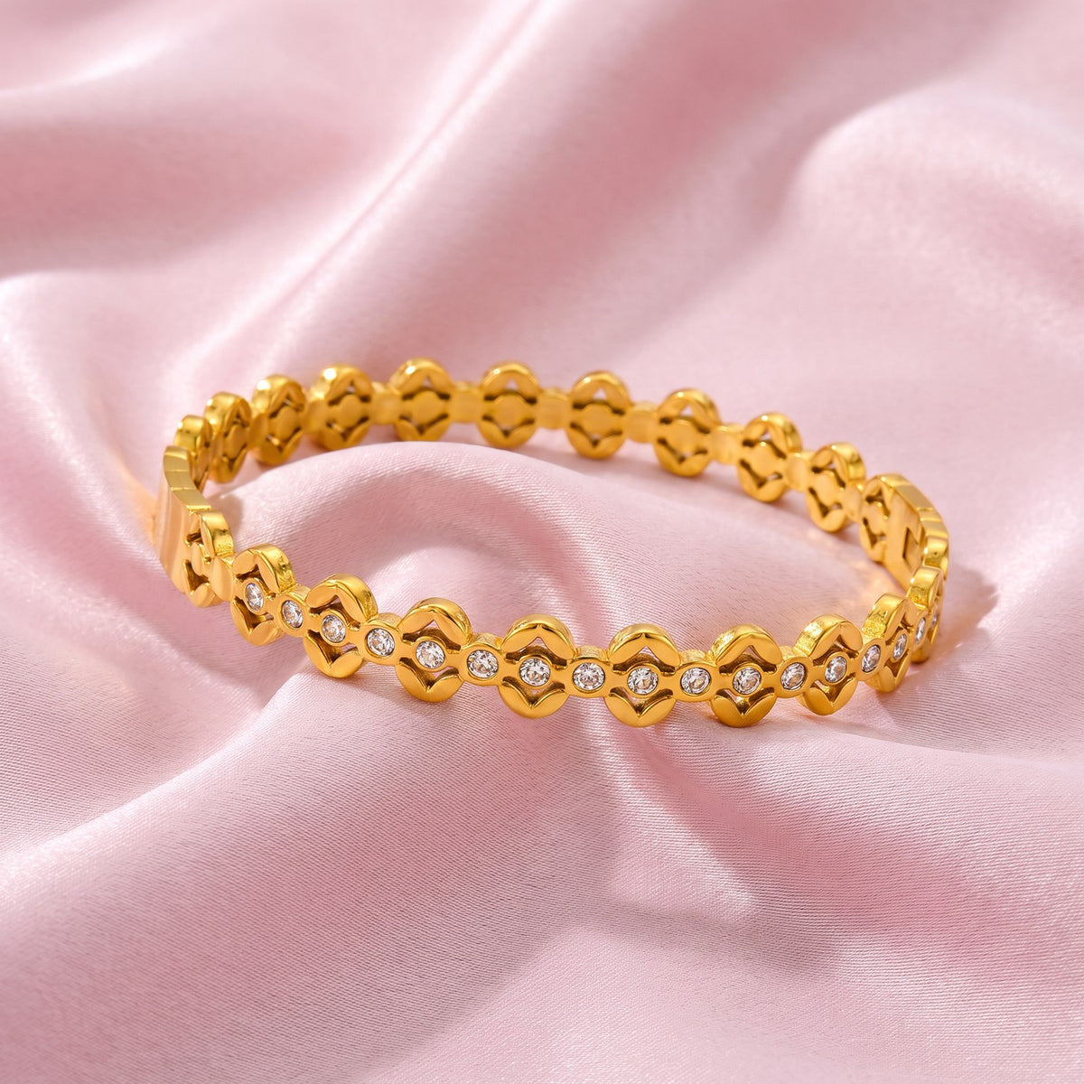Florence Gold Plated Bangle Main image
