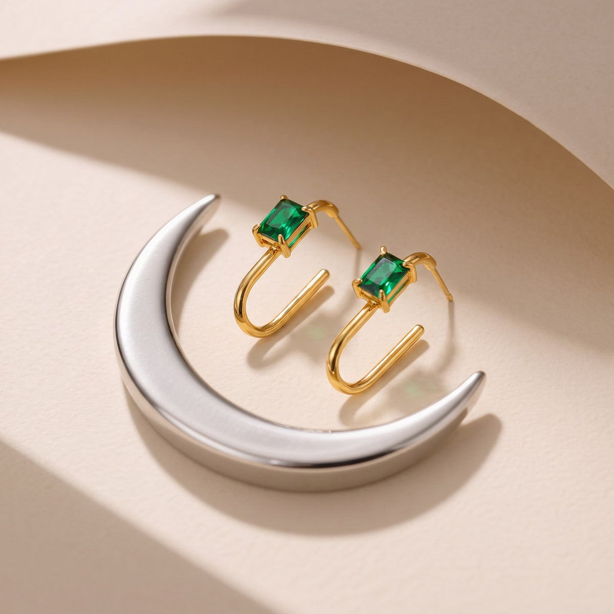 Nova Gold Statement Hoop Earrings