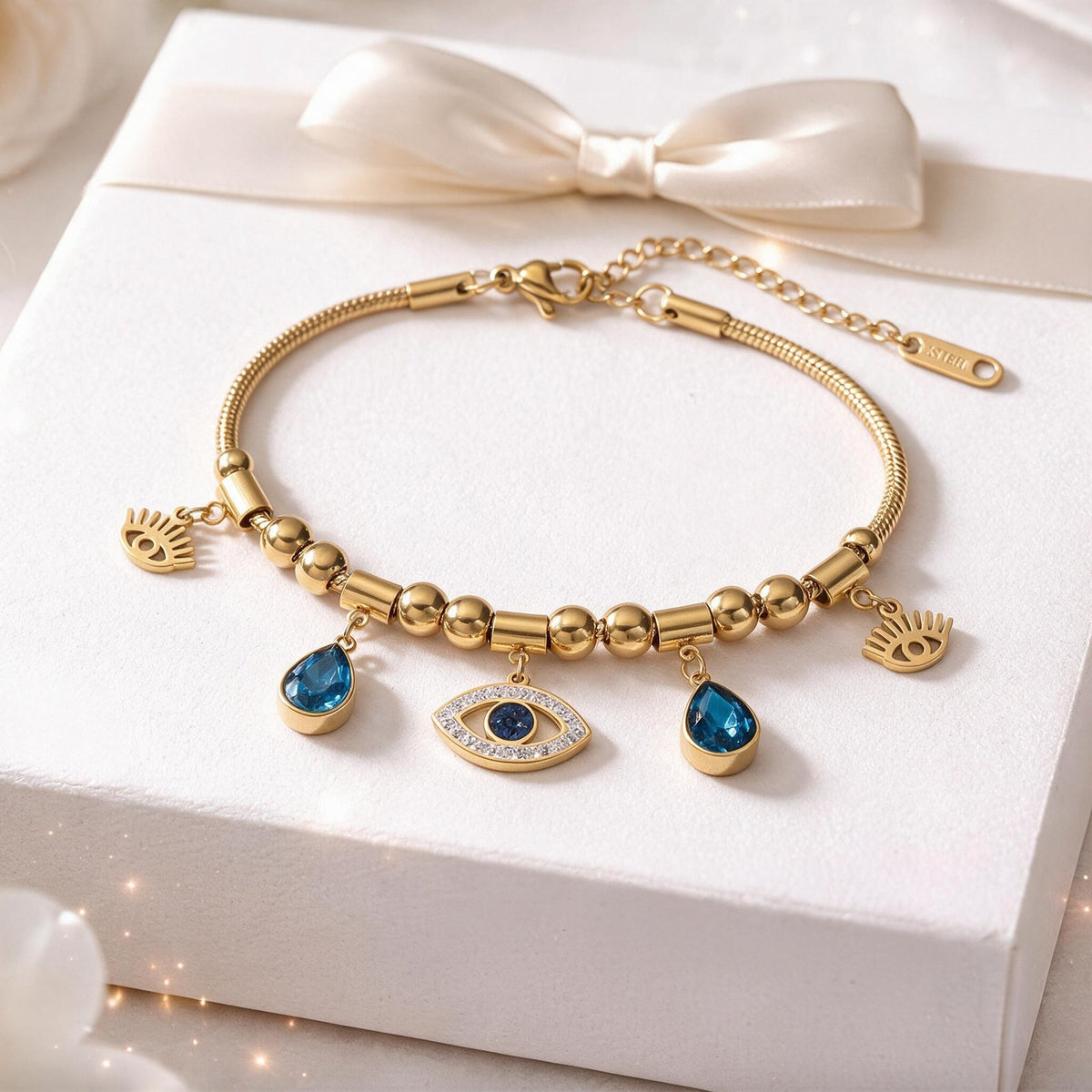 Sapphire Guardian Gold Bracelet