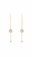 Trendy Sui Dhaga Gold Earrings