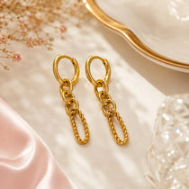 Urban Link Gold Earrings