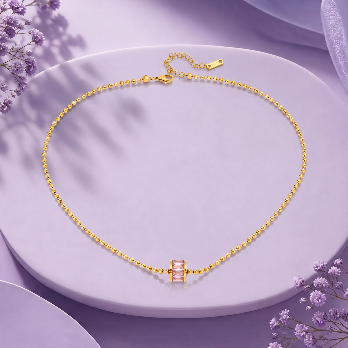 Roselle Gold Necklace
