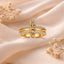 Safety Pin Gold Ring