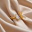 Contrast Gold Ring