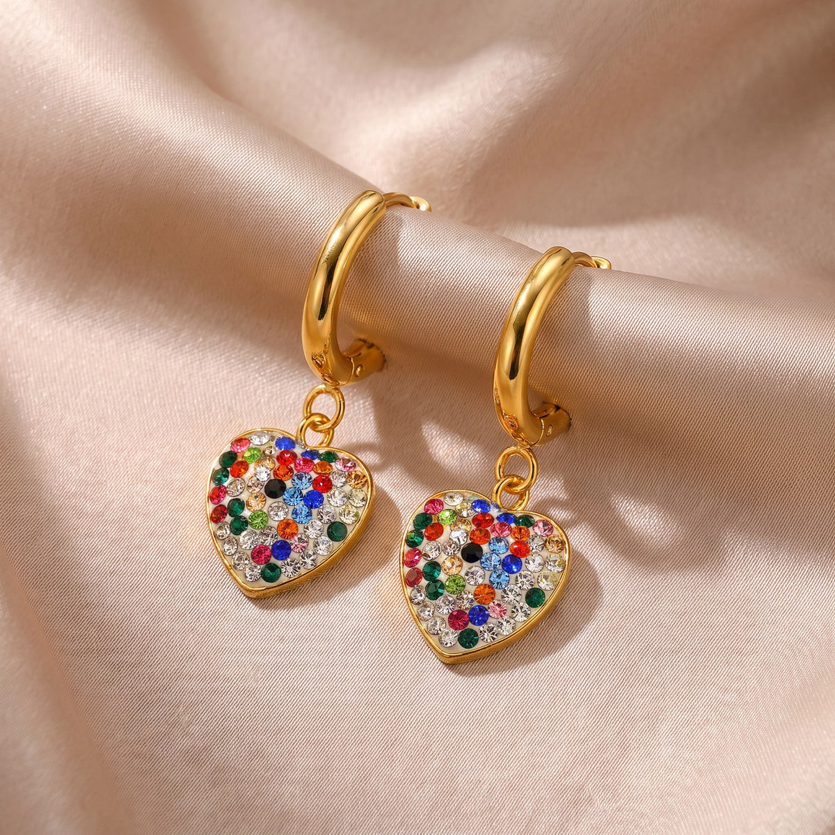 Confetti Gold Earrings Main image