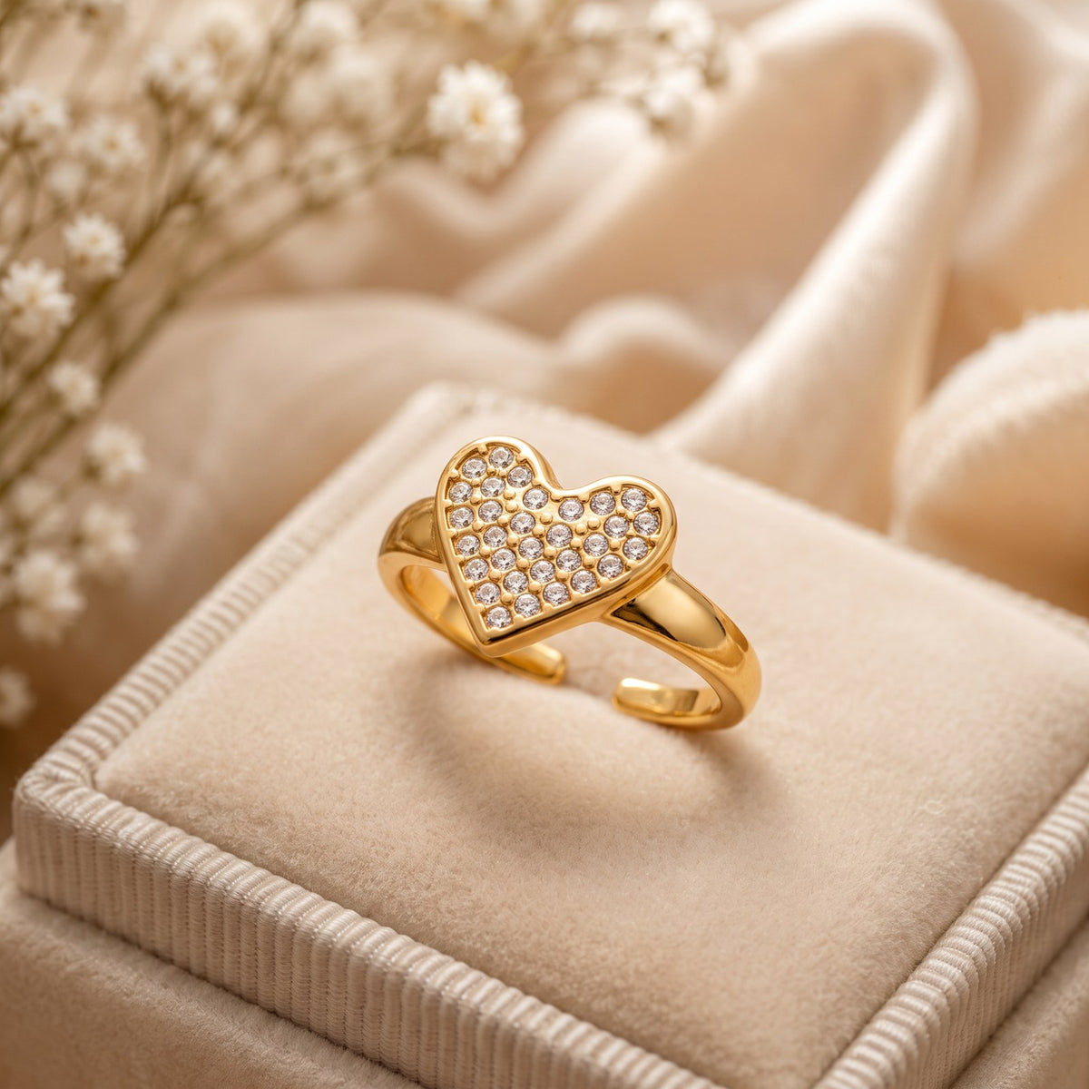 Cherish Gold Heart Ring