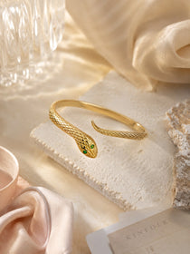 Serpent Gold Plated Bangle
