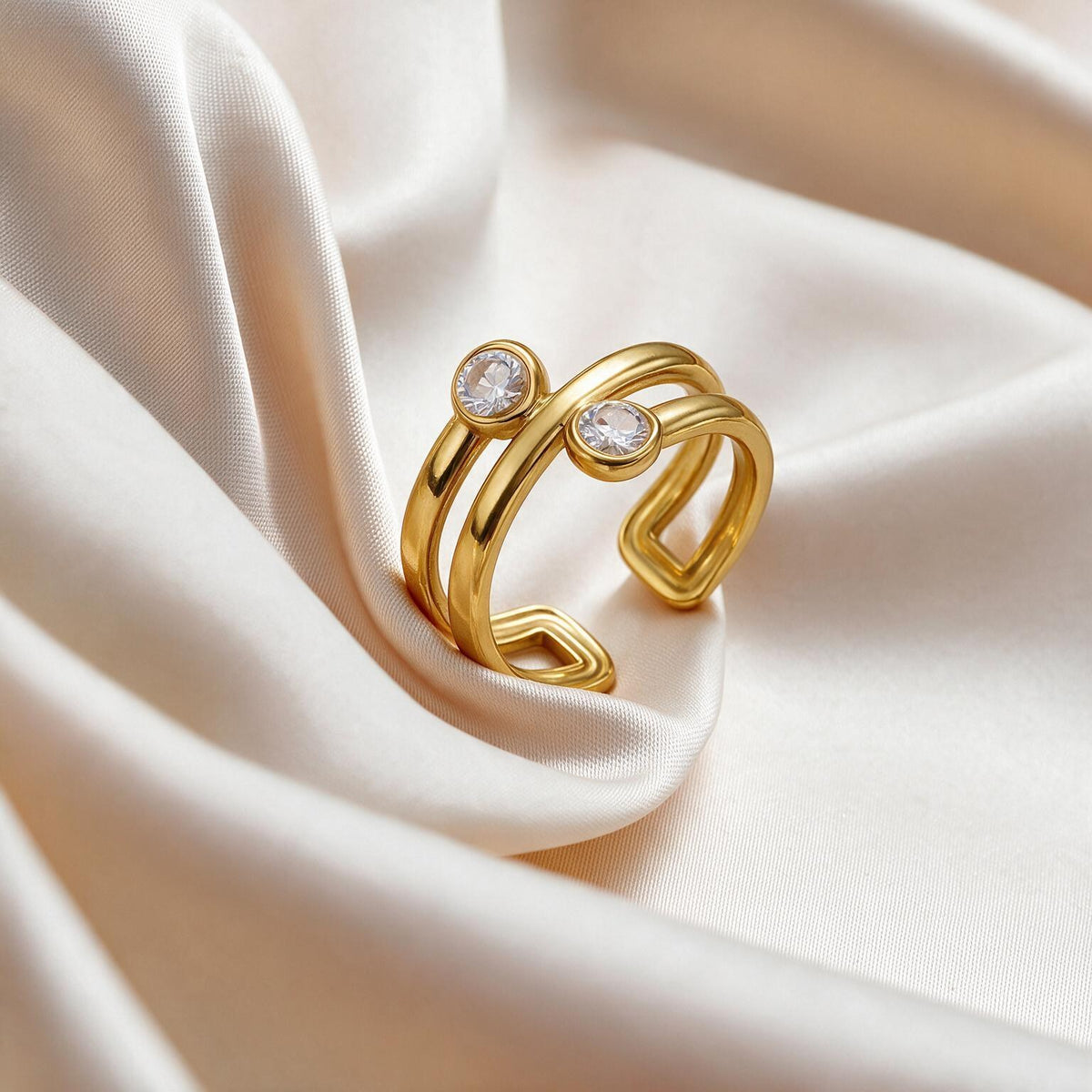 Cosmic Loop Gold Ring Main image