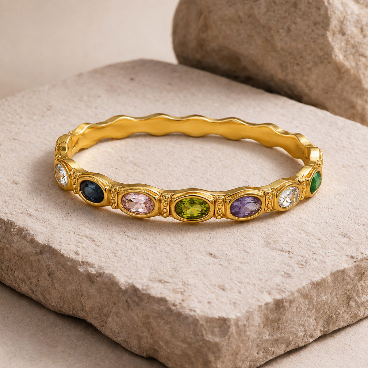 Prisma Gold Plated Bangle