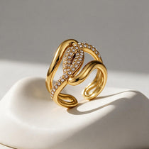 Interlock Gold Ring
