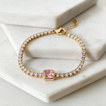 Veronica Gold Tennis Bracelet