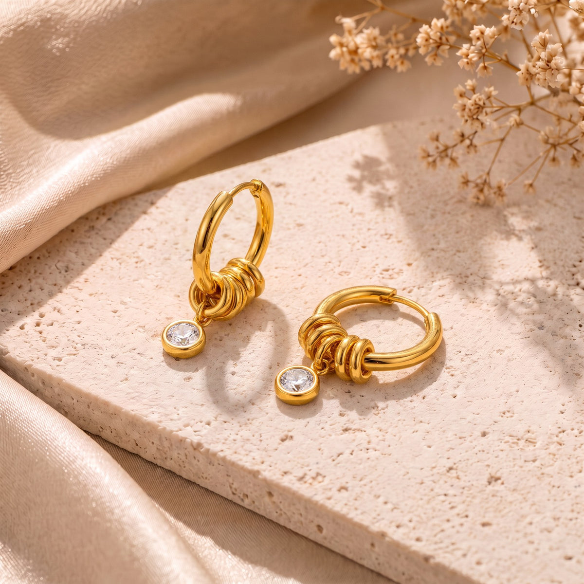 Coil Gold Hoop Earrings