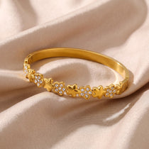 Fiora Gold Plated Bangle