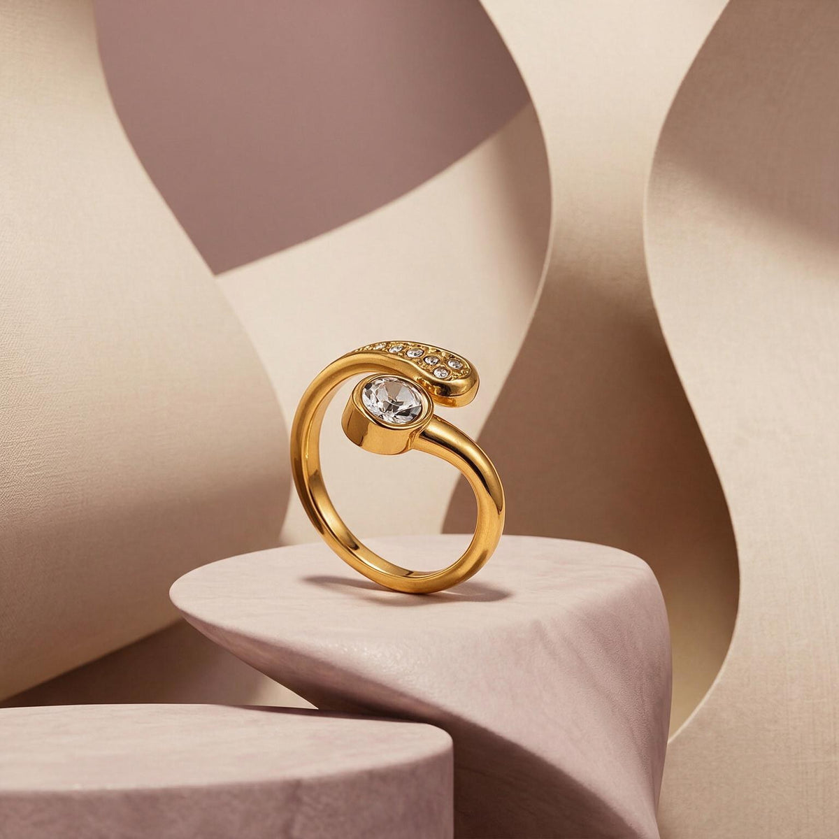 Celestia Open Gold Ring Main image