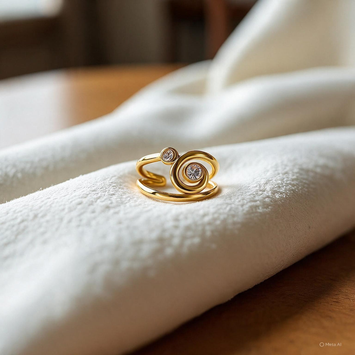 Rounded Gold Ring Main image