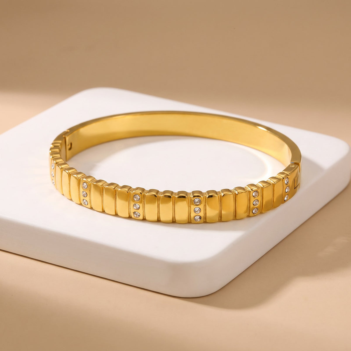 Nova Gold Plated Bangle Main image