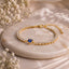 Amore Heart Gold Tennis Bracelet
