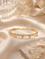 Trio Heart Gold Plated Bangle