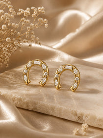 Arc Gold Earrings