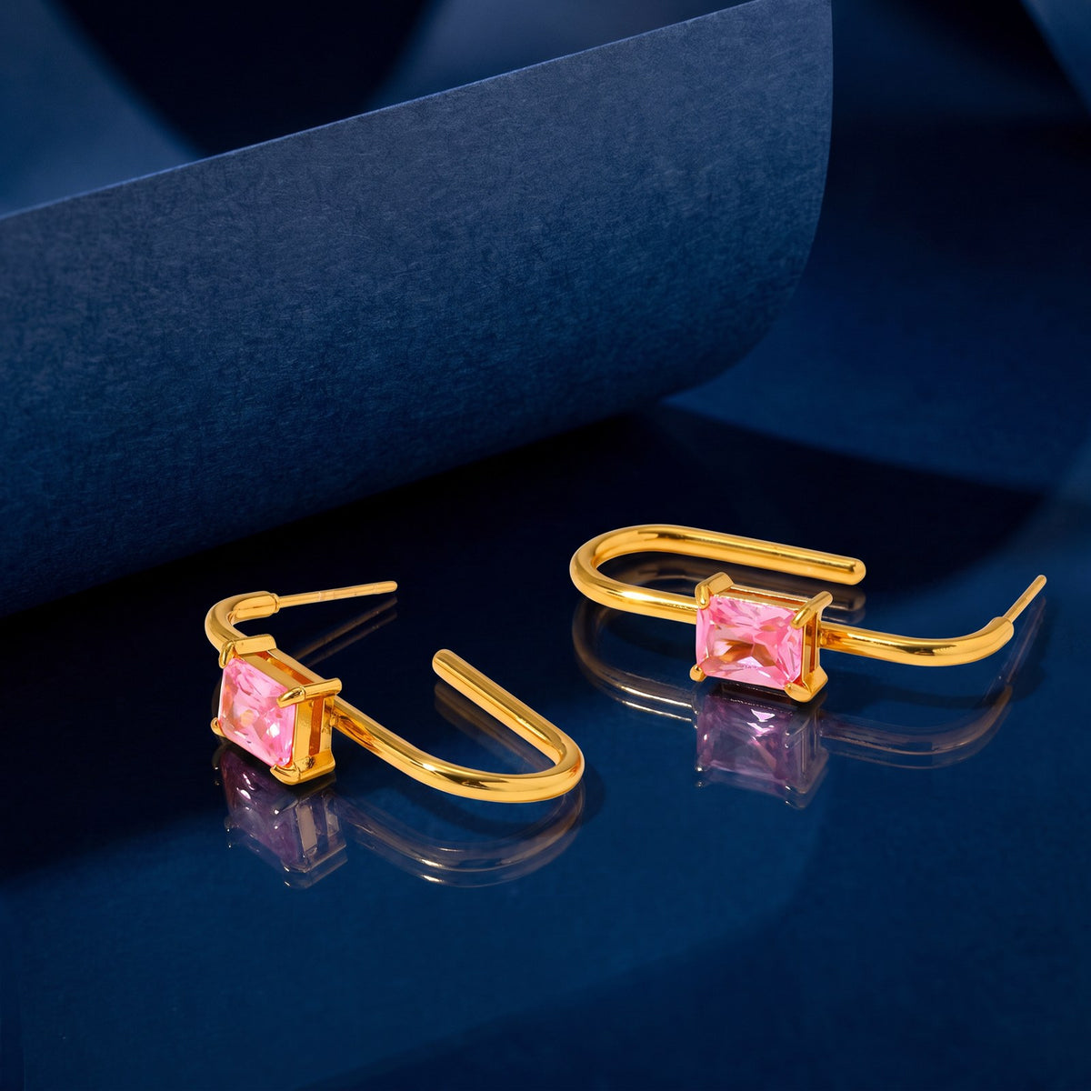 Nova Gold Statement Hoop Earrings
