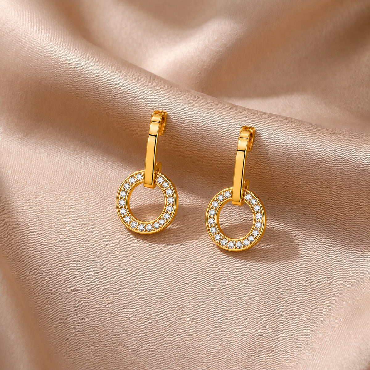 Orbit Gold Earrings Main image
