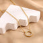 Halo Crystal Gold Necklace