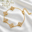 Fleur Eclat Gold Bracelet - Crystal