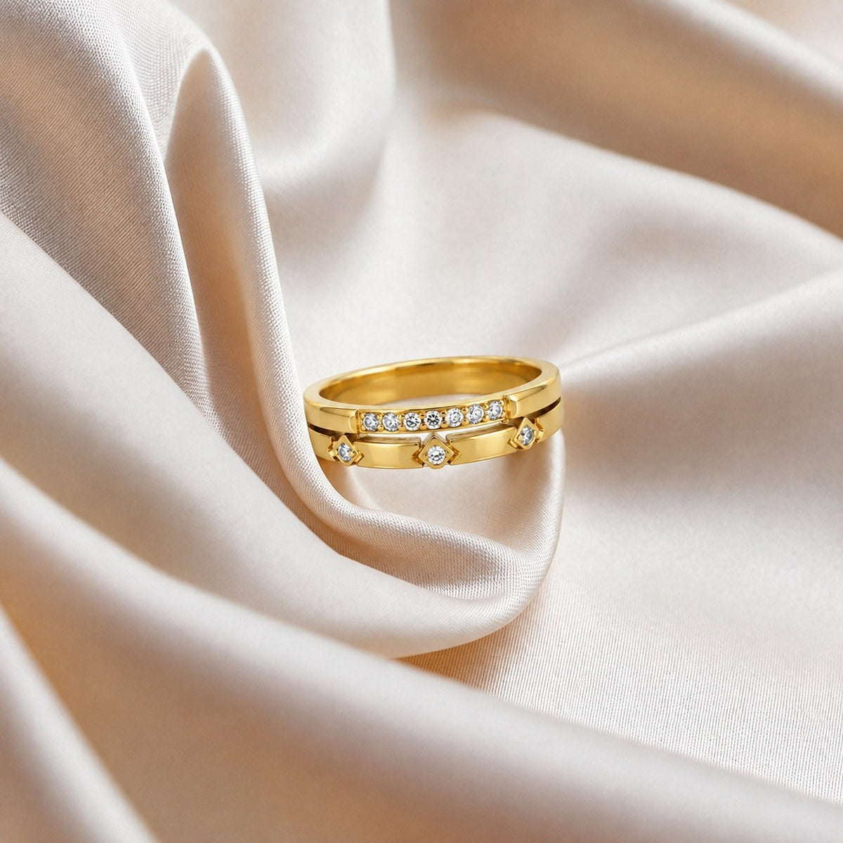 Geometry Gold Ring Main image