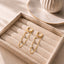 Luna Cascade Gold Hoop Earrings
