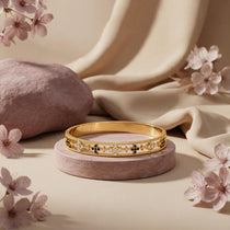 Noir Gold Plated Bangle