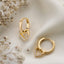 Simple Love Gold Hoop Earrings