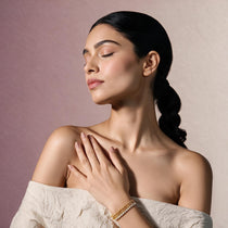 Trinity Chain Gold Bracelet