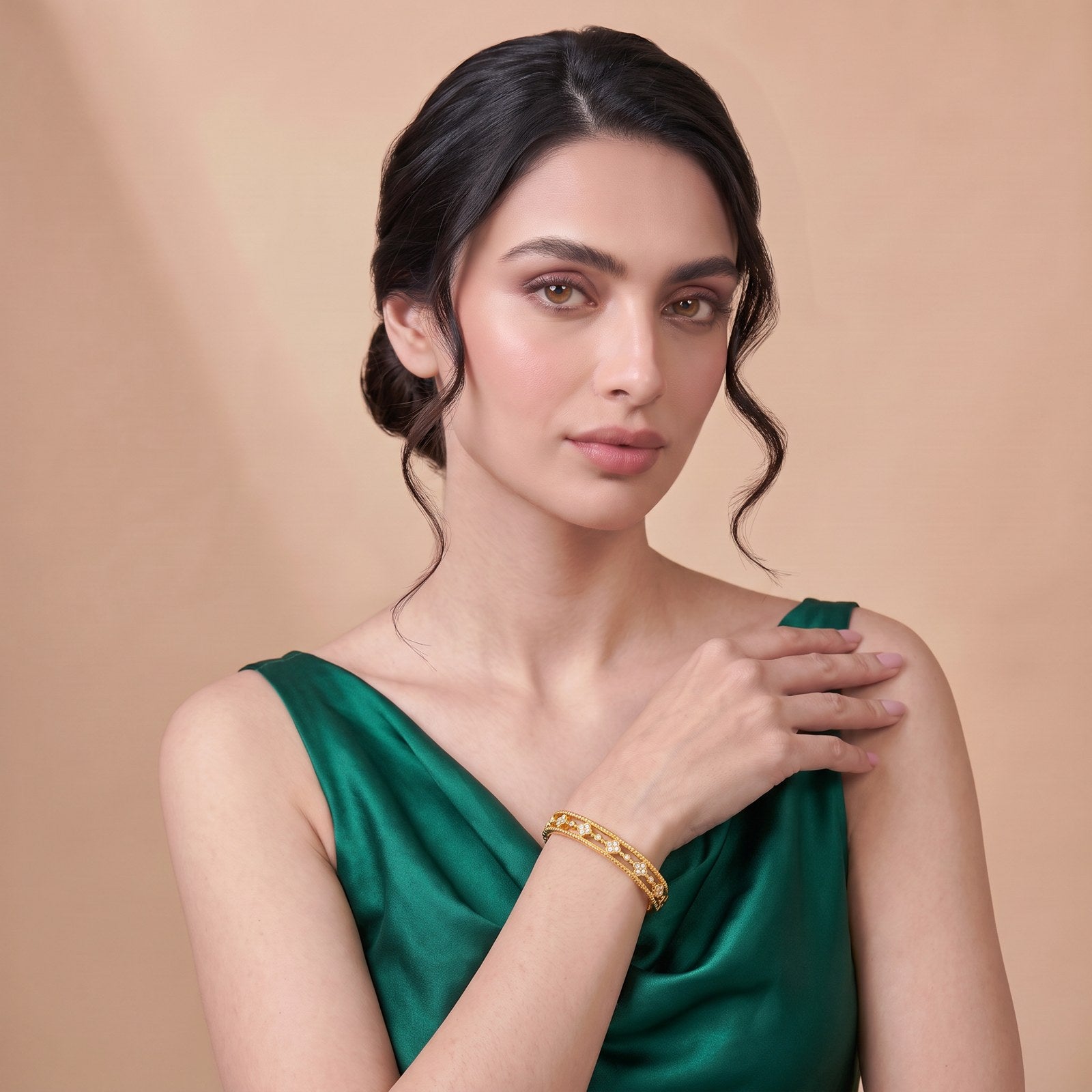 Imperial Gold Plated Bangle Secondary image