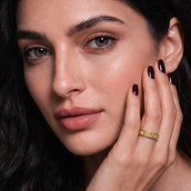 Crown Prism Gold Ring