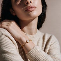 Square Diamond Gold Bracelet